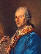 PERRONNEAU, Jean-Baptiste Portrait of Charles le Normant du Coudray af oil painting